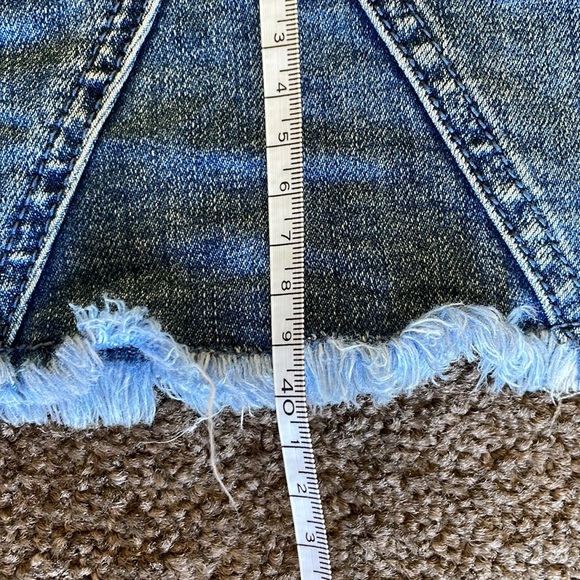 💙SEED HERITAGE denim mini skirt with controlled frayed hem - Picture 13 of 13